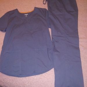Size Sm Charcoal Grey Scrub Star Scrub Set